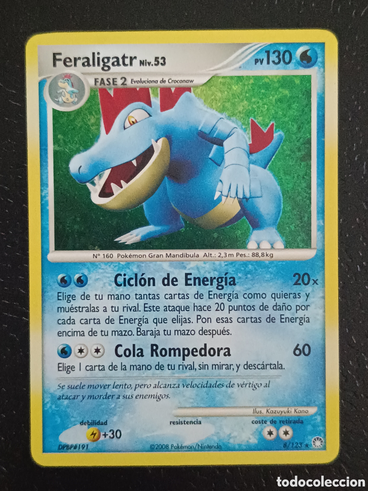 Trading cards: Pokemon Feraligatr 8/123 Diamante Y Perla Tesoros Misteriosos En Castellano