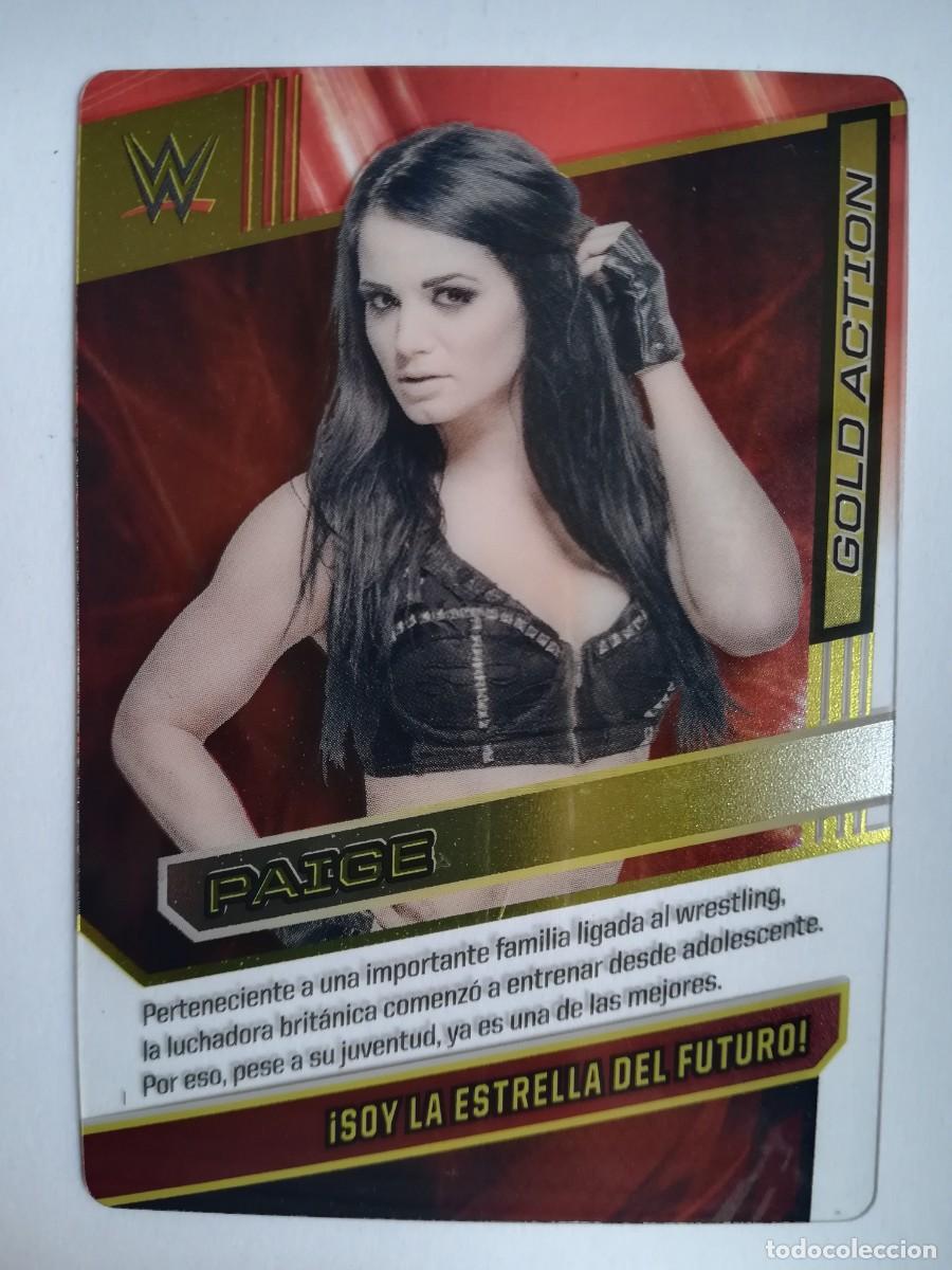Trading cards: WWE N&ordm; 105. Gold Action. Paige. Panini 2016.
