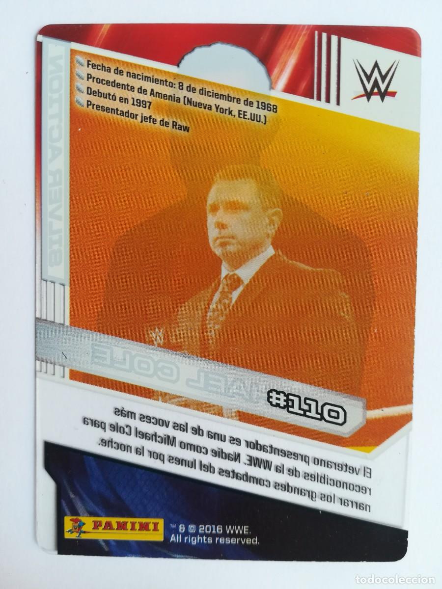 Trading cards: WWE N&ordm; 110. Silver Action. Michael Cole. Panini 2016. - Foto 2