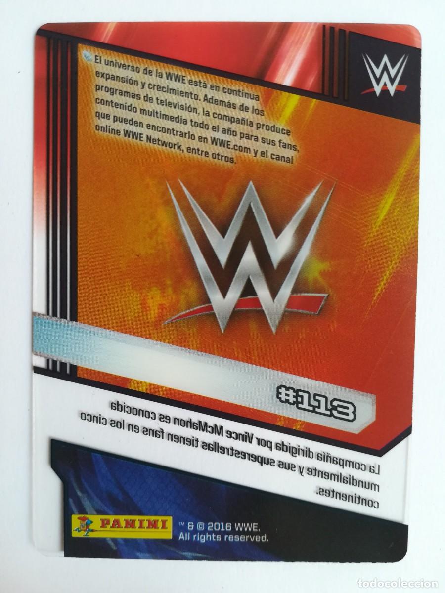 Trading cards: WWE N&ordm; 113. WWE. Panini 2016. - Foto 2