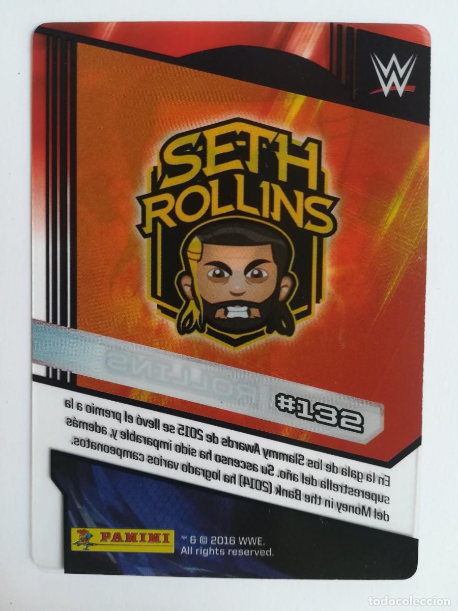 Trading cards: WWE N&ordm; 132. Seth Rollins. Panini 2016. - Foto 2