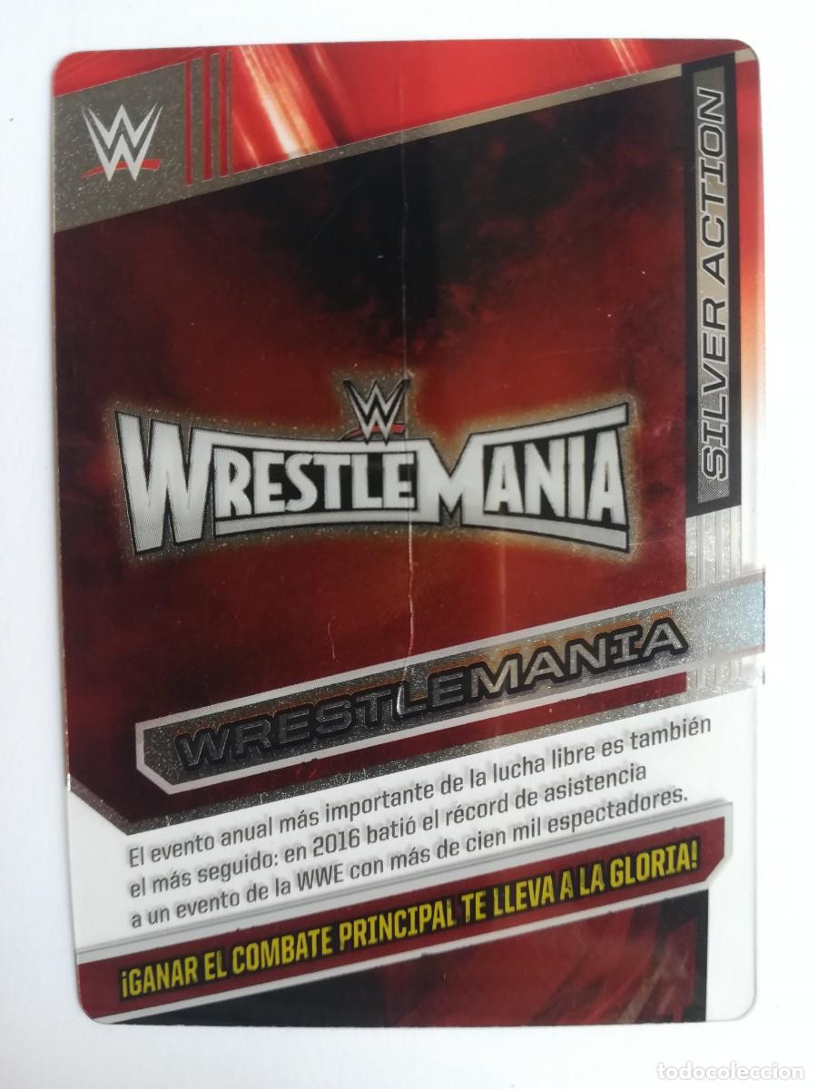 Trading cards: WWE N&ordm; 137. Silver Action. Wrestlemania. Panini 2016.