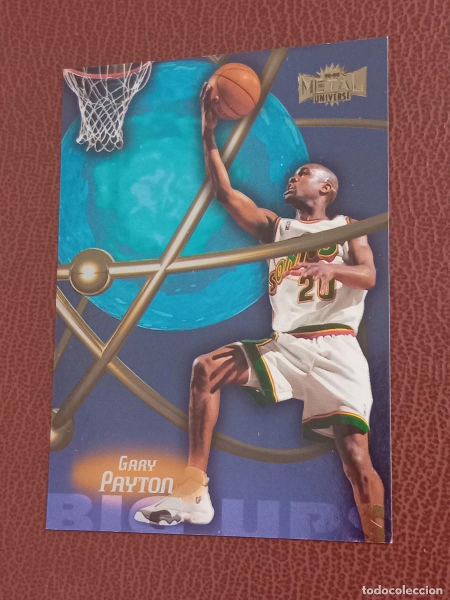 Trading cards: Card 14 BU Gary Payton Skybox Metal Universe 1998-99 Big UPS Insert
