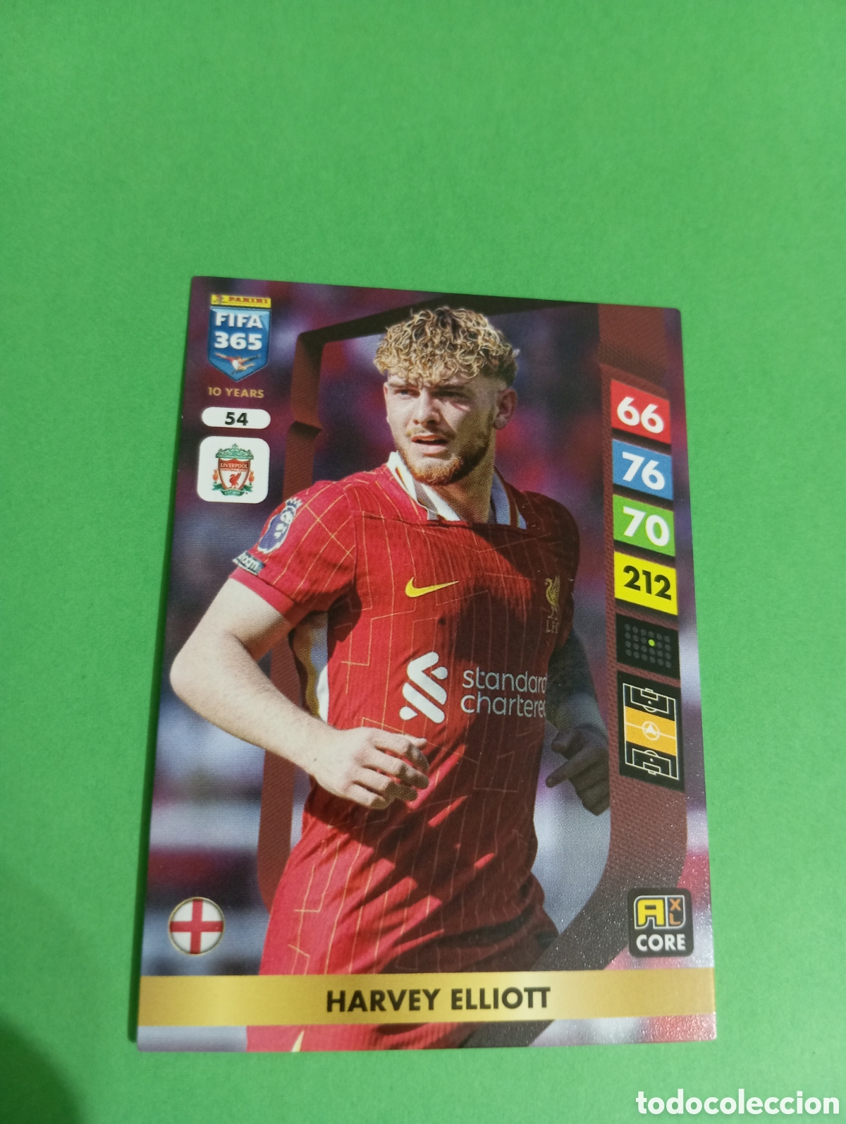Trading cards: Harvey Elliott Liverpool n&deg;54 / PANINI FIFA 365 ADRENALYN XL 2025