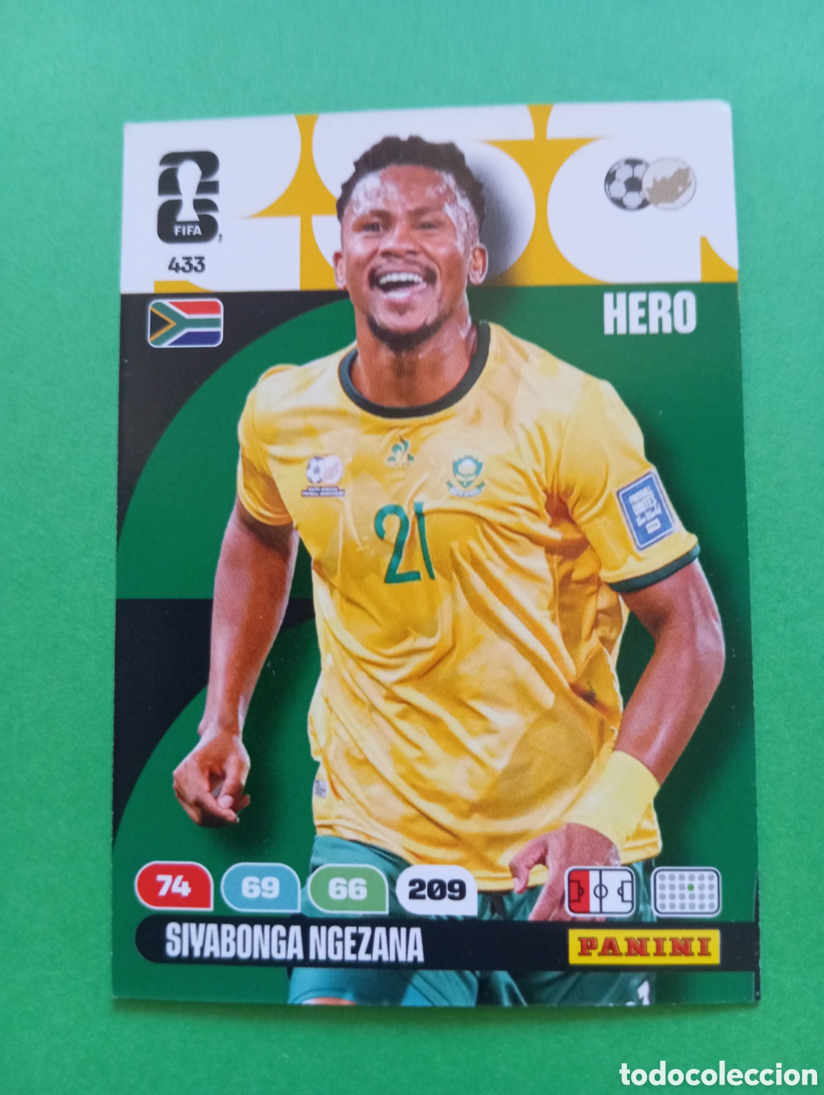 Trading cards: Siyabonga Ngezana Sud&aacute;frica n&deg;433 / PANINI FIFA WORLD CUP ADRENALYN XL 2026