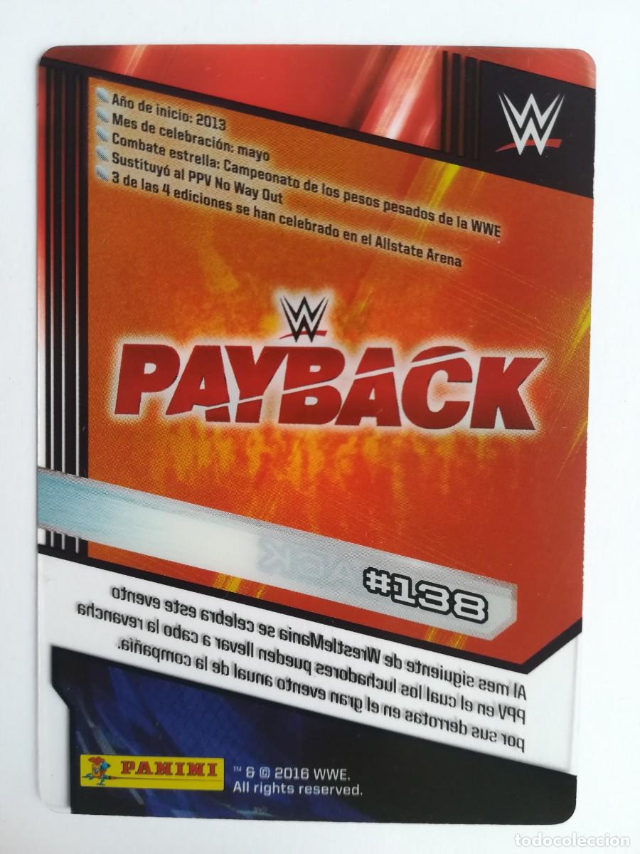 Trading cards: WWE N&ordm; 138. Payback. Panini 2016. - Foto 2