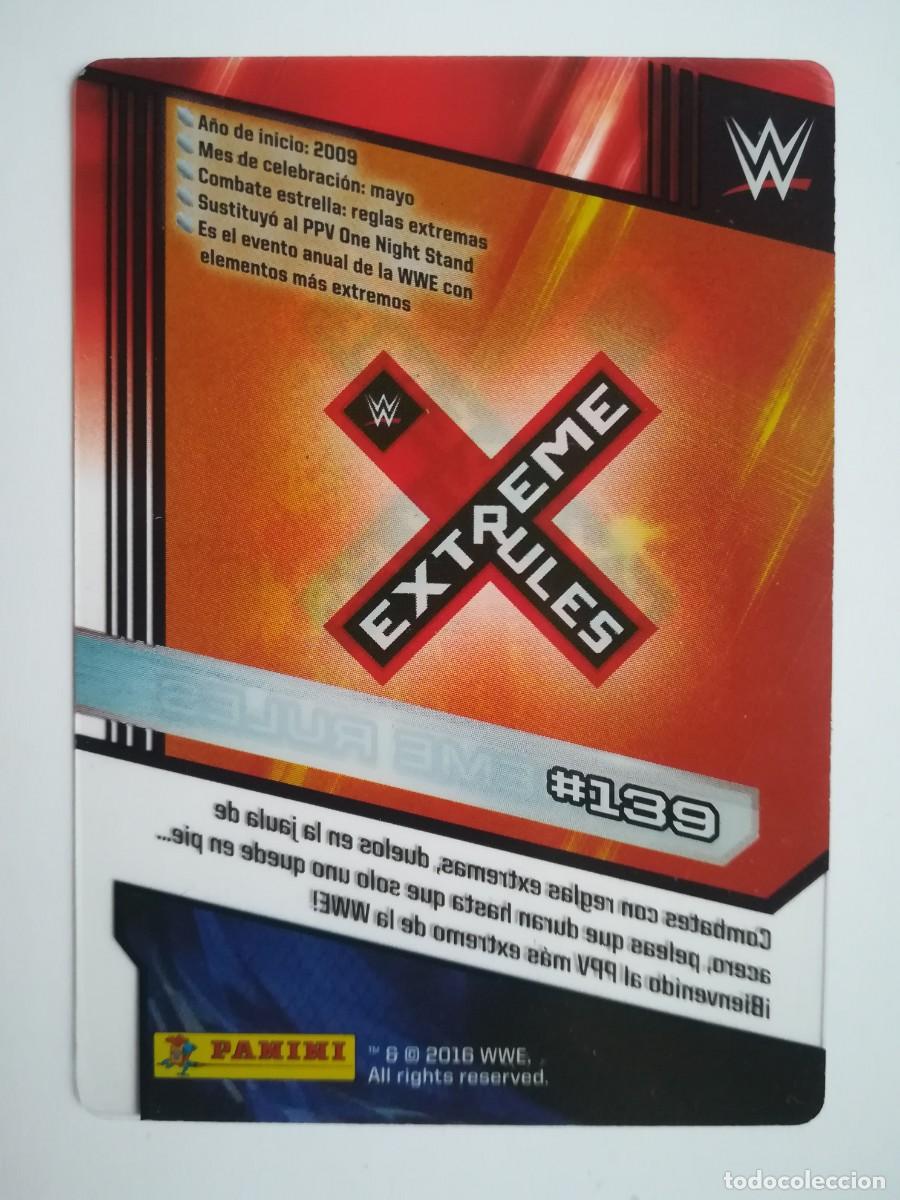 Trading cards: WWE N&ordm; 139. Extreme Rules. Panini 2016. - Foto 2