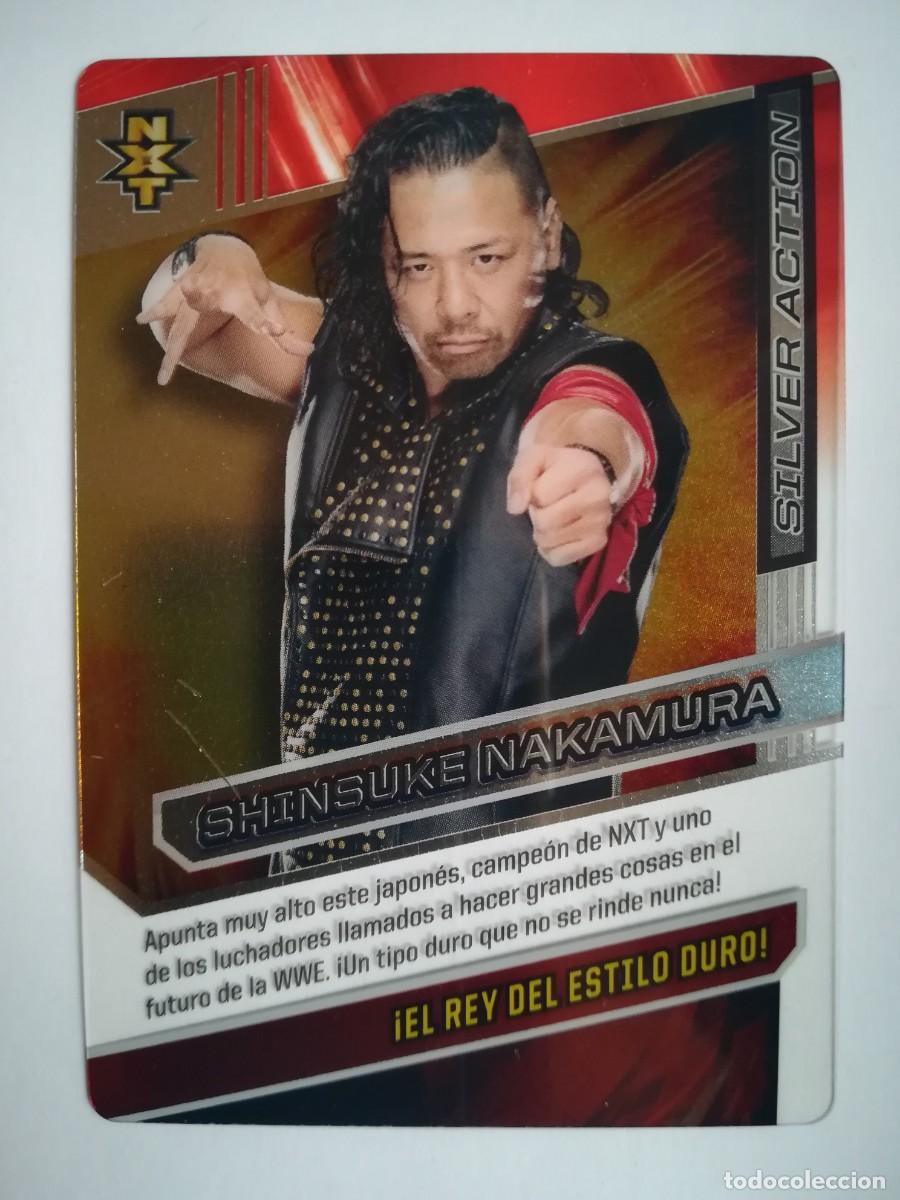 Trading cards: WWE N&ordm; 160. Silver Action. Shinsuke Nakamura. Panini 2016.