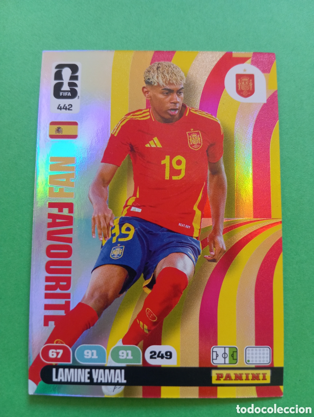 Trading cards: Lamine Yamal Espa&ntilde;a FAN FAVOURITE n&deg; 442 / PANINI FIFA WORLD CUP ADRENALYN XL 2026