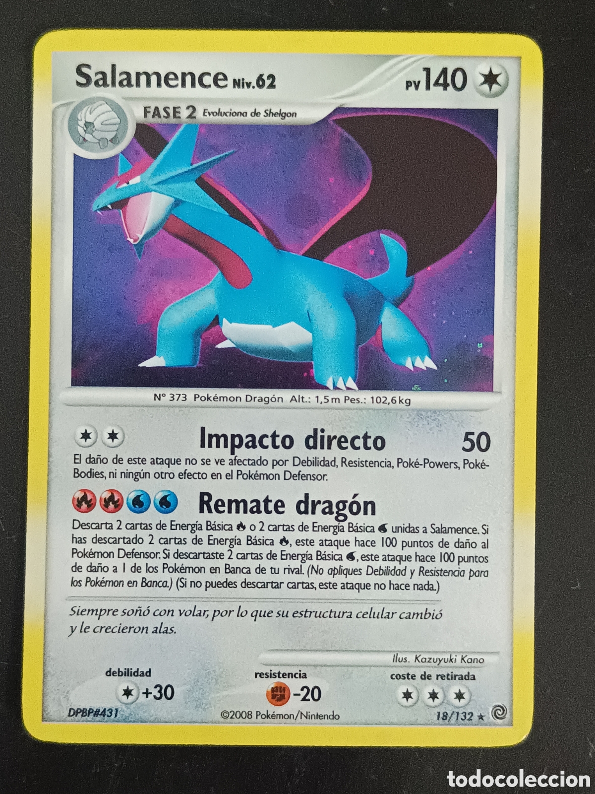Trading cards: Pokemon Salamence 18/132 Diamante Y Perla Maravillas Secretas En Castellano