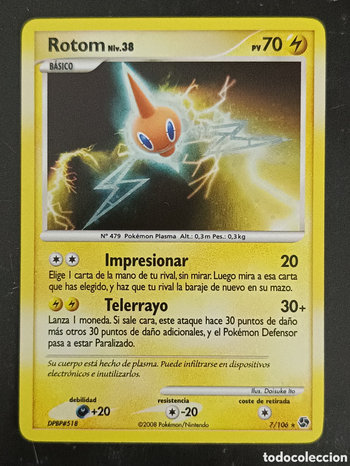 Trading cards: Pokemon Rotom 7/106 Diamante Y Perla Grandes Encuentros En Castellano