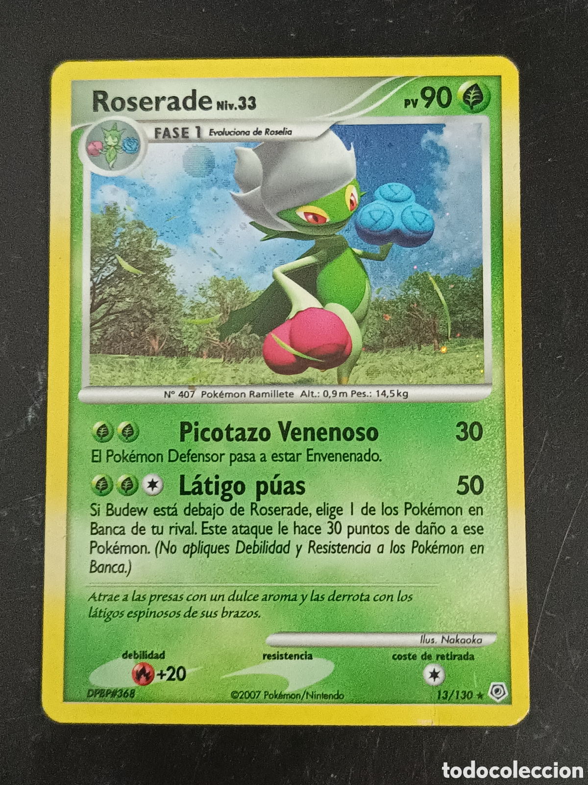 Trading cards: Pokemon Roserade 13/130 Diamante Y Perla En Castellano