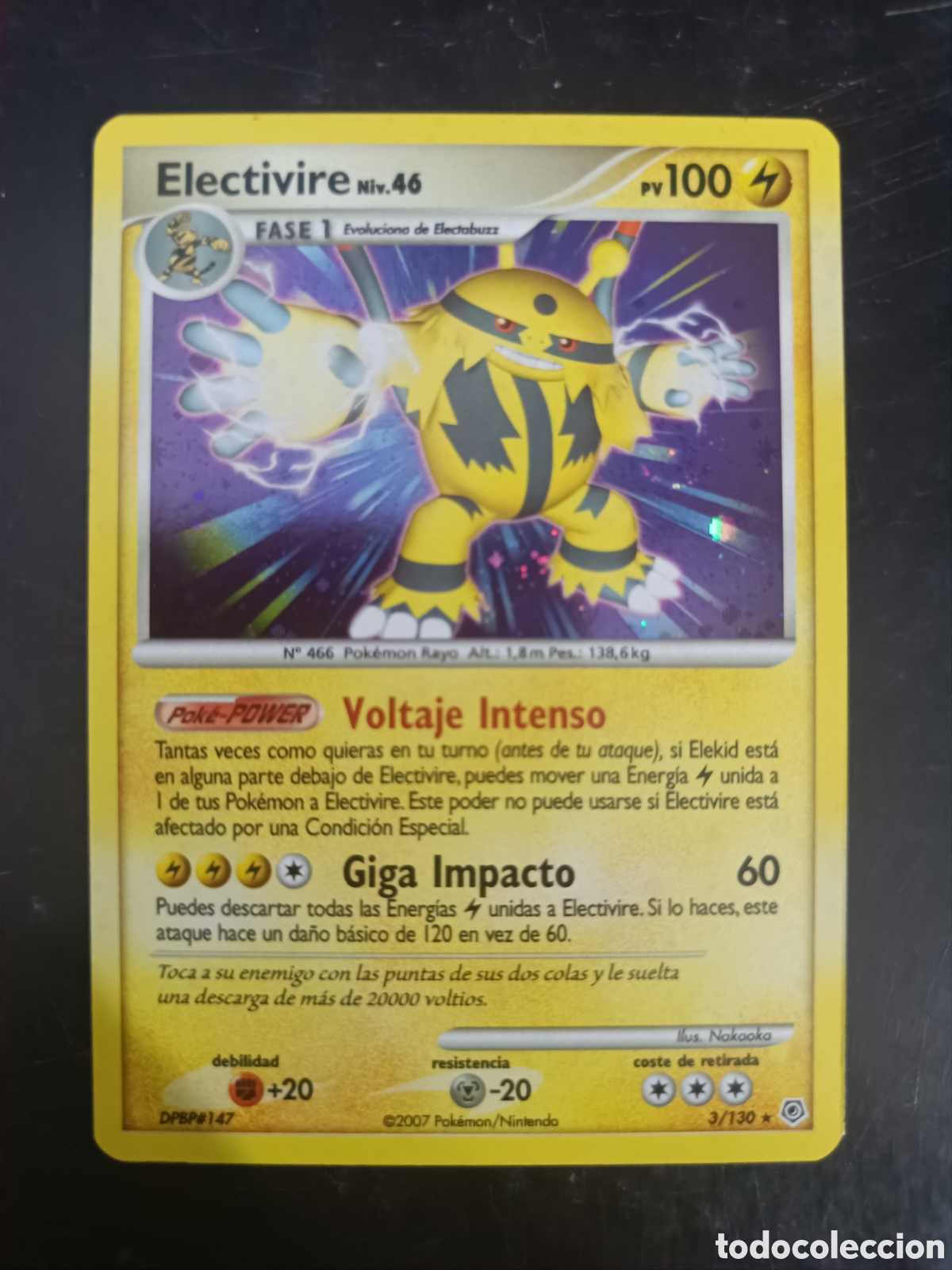Trading cards: Pokemon Electivire 3/130 Diamante Y Perla En Castellano