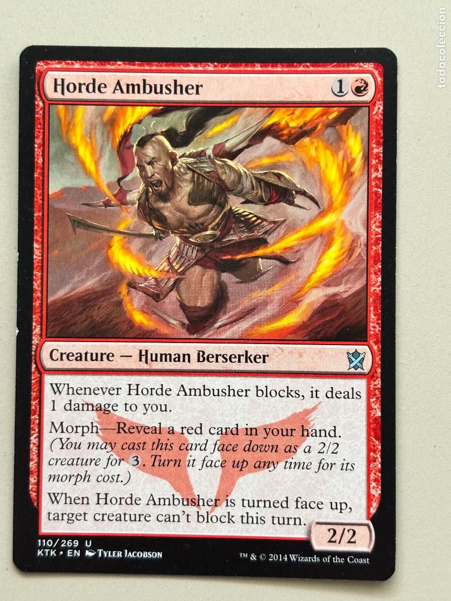 Trading cards: MAGIC THE GATHERING - HORDE AMBUSHER ( KHANS OF TARKIR )
