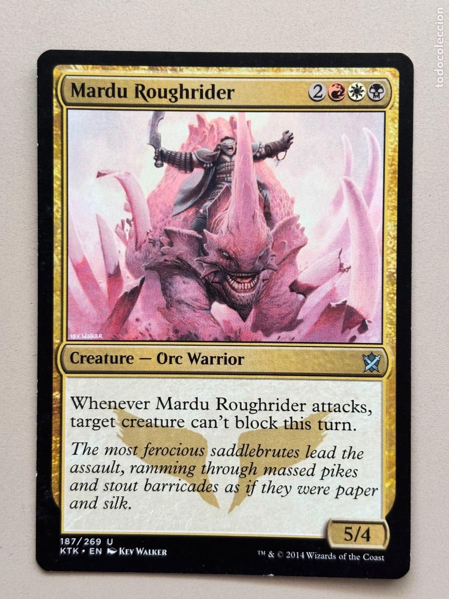 Trading cards: MAGIC THE GATHERING - MARDU ROUGHRIDER ( KHANS OF TARKIR )