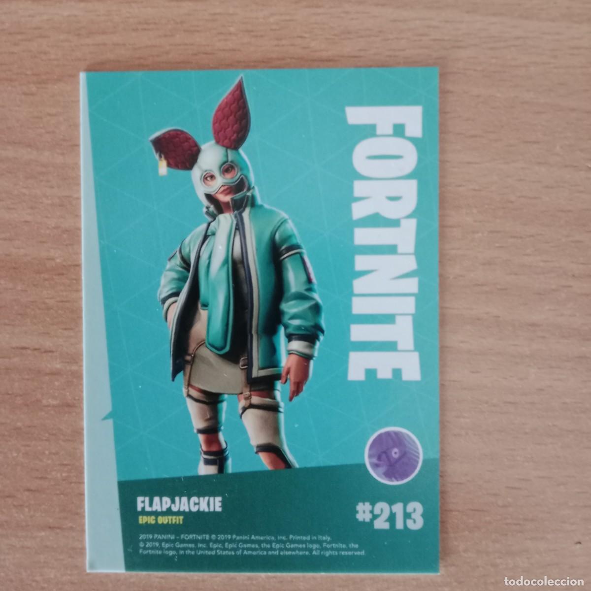 Trading cards: FLAPJACKIE , EPIC OUTFIT # 213 - TRADING CARD - FORTNITE SERIES 1 - PANINI - A&Ntilde;O 2019.