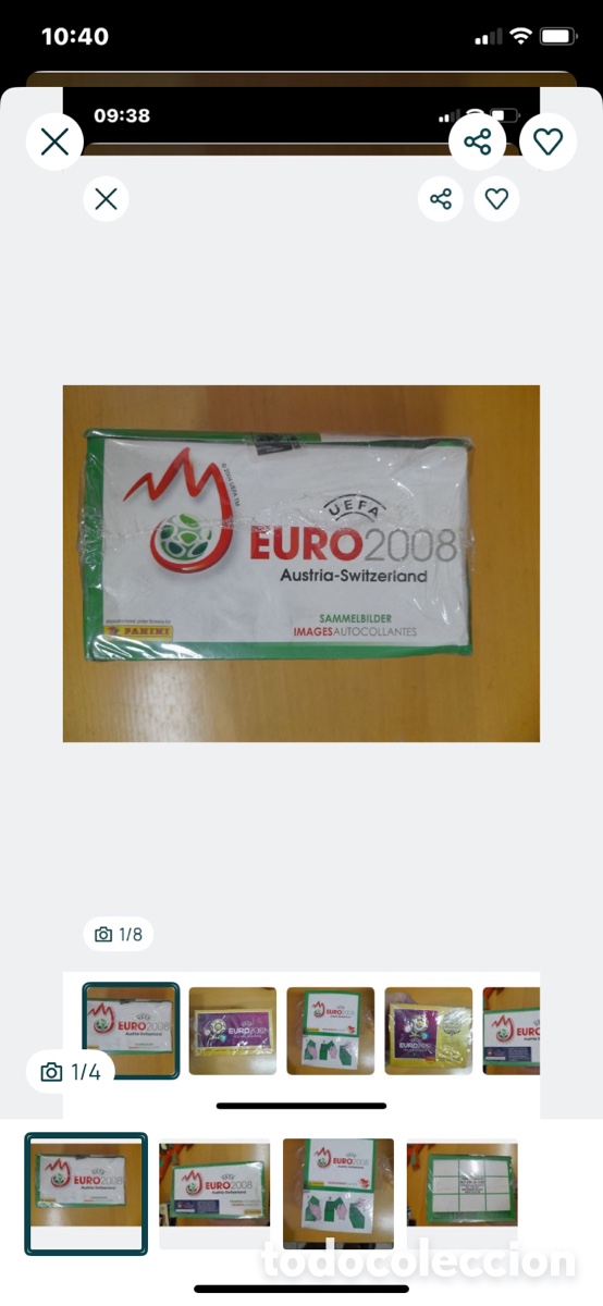 Trading cards: Caixa selada de cromos Euro 2008