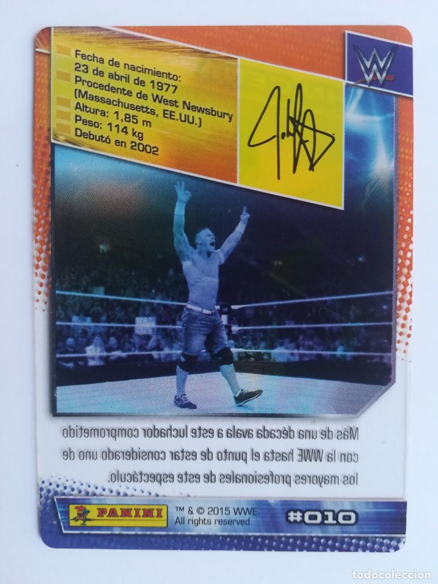 Trading cards: WWE N&ordm; 010. John Cena. Panini 2015. - Foto 2