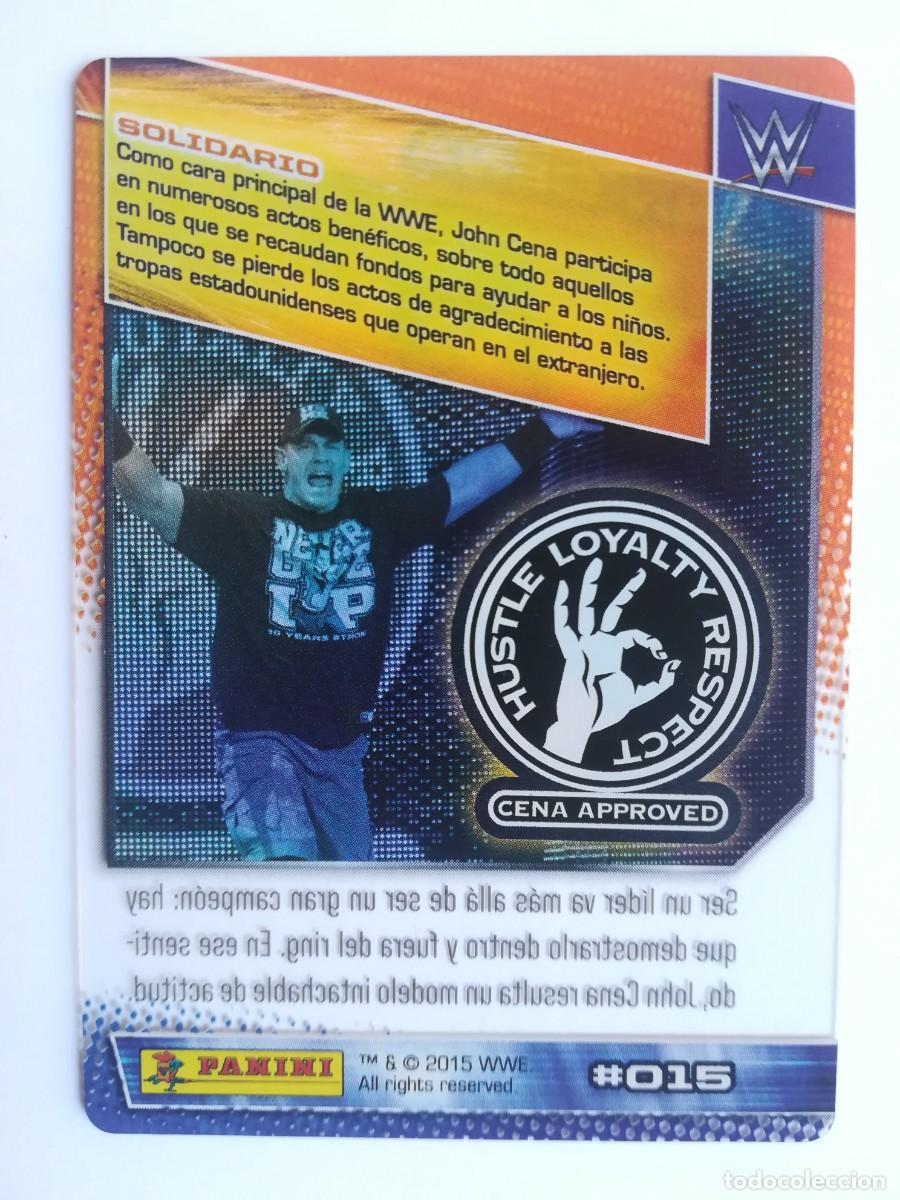 Trading cards: WWE N&ordm; 015. John Cena. Panini 2015. - Foto 2