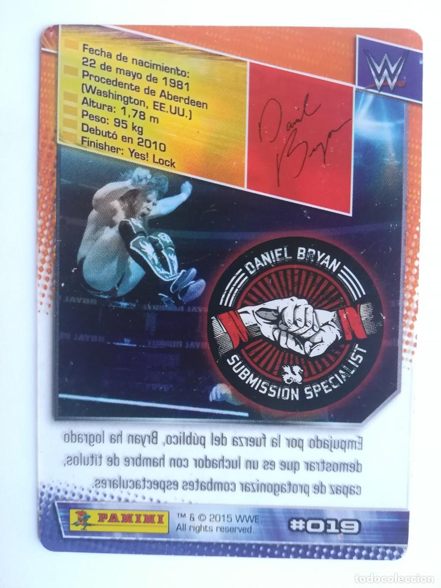 Trading cards: WWE N&ordm; 019. Daniel Bryan. Panini 2015. - Foto 2