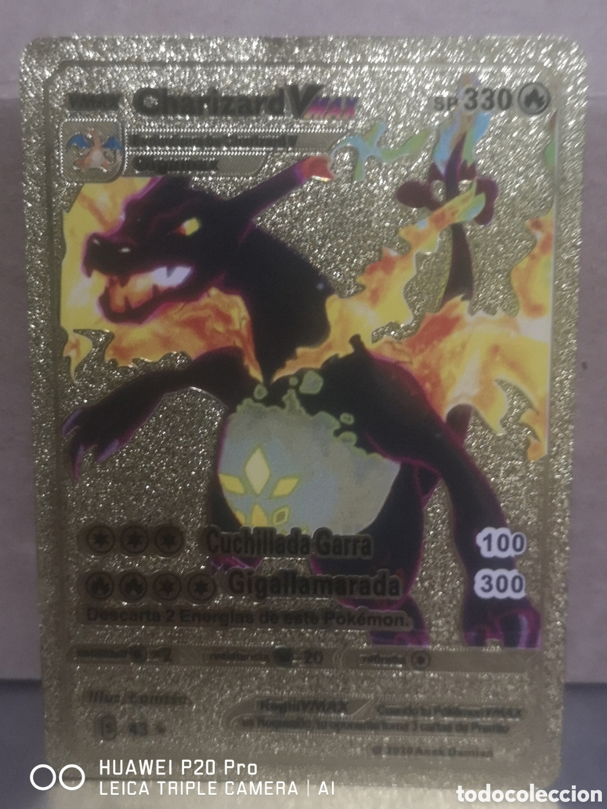 Trading cards: VMAX CHARIZARD CARD 330 ORO POKEMON