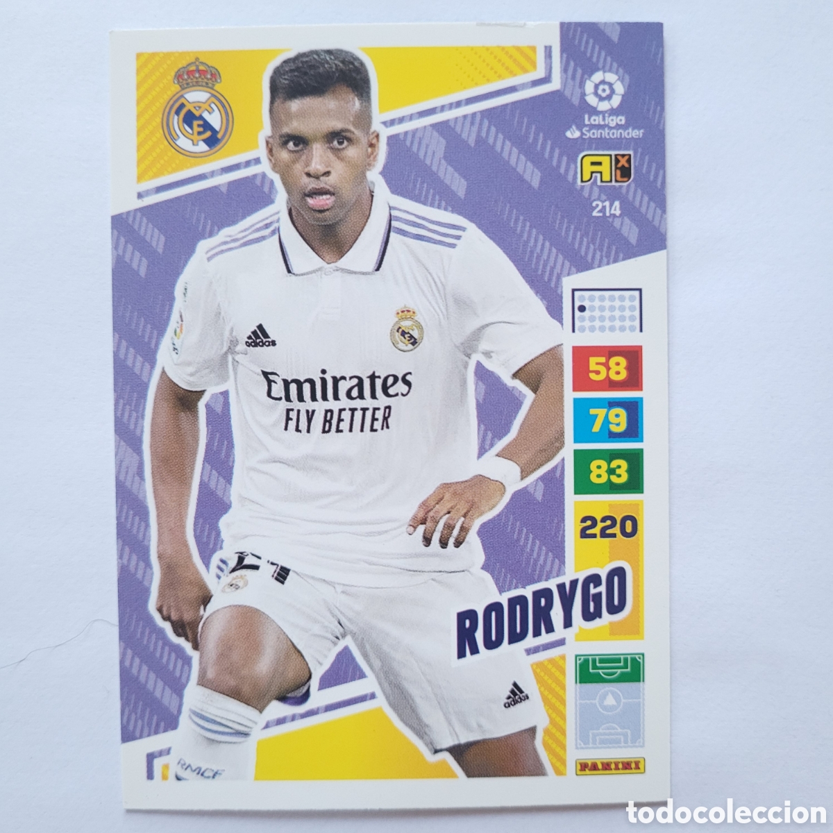 Trading cards: 214 Rodrygo / Adrenalyn XL 2022