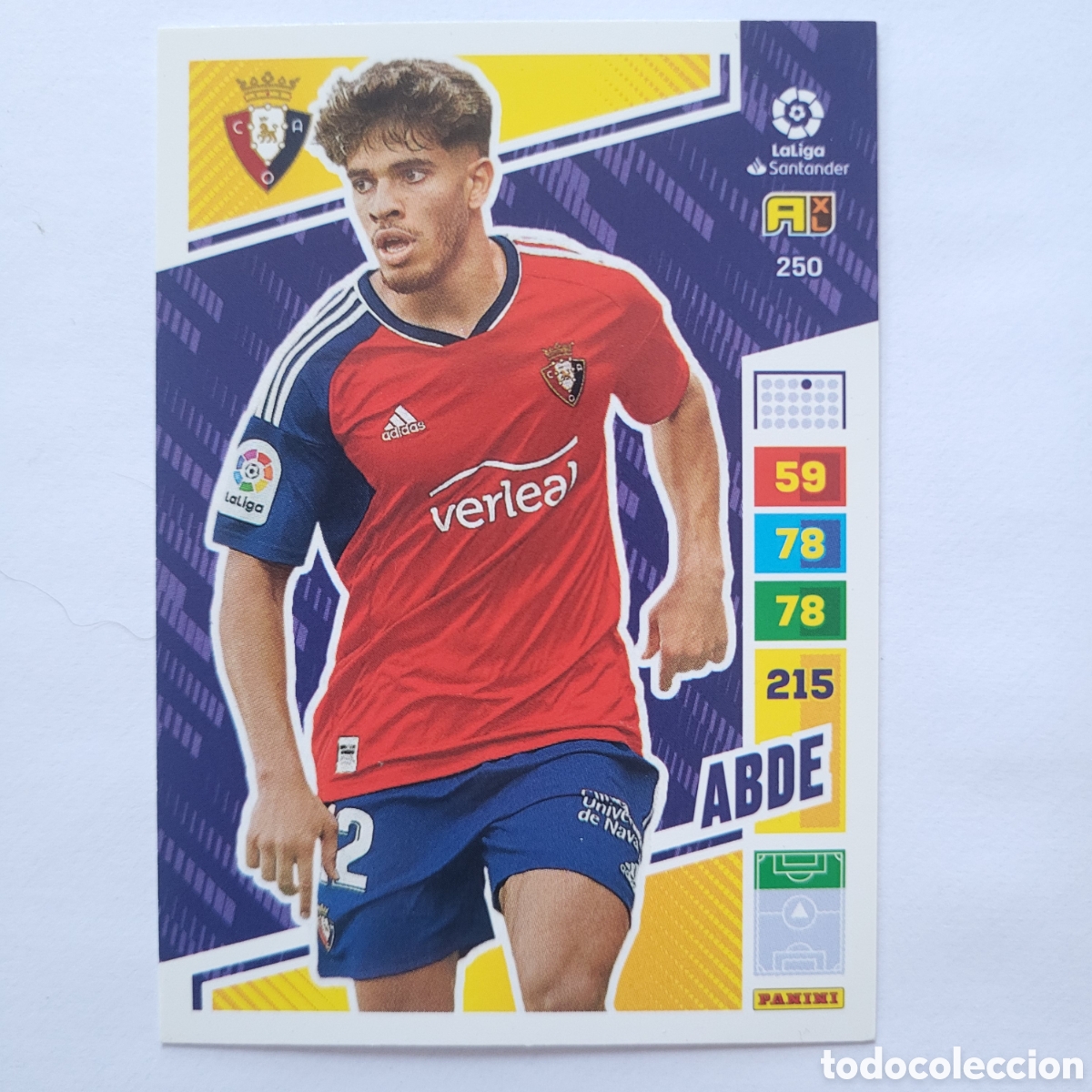 Trading cards: 250 Abde / Adrenalyn XL 2022