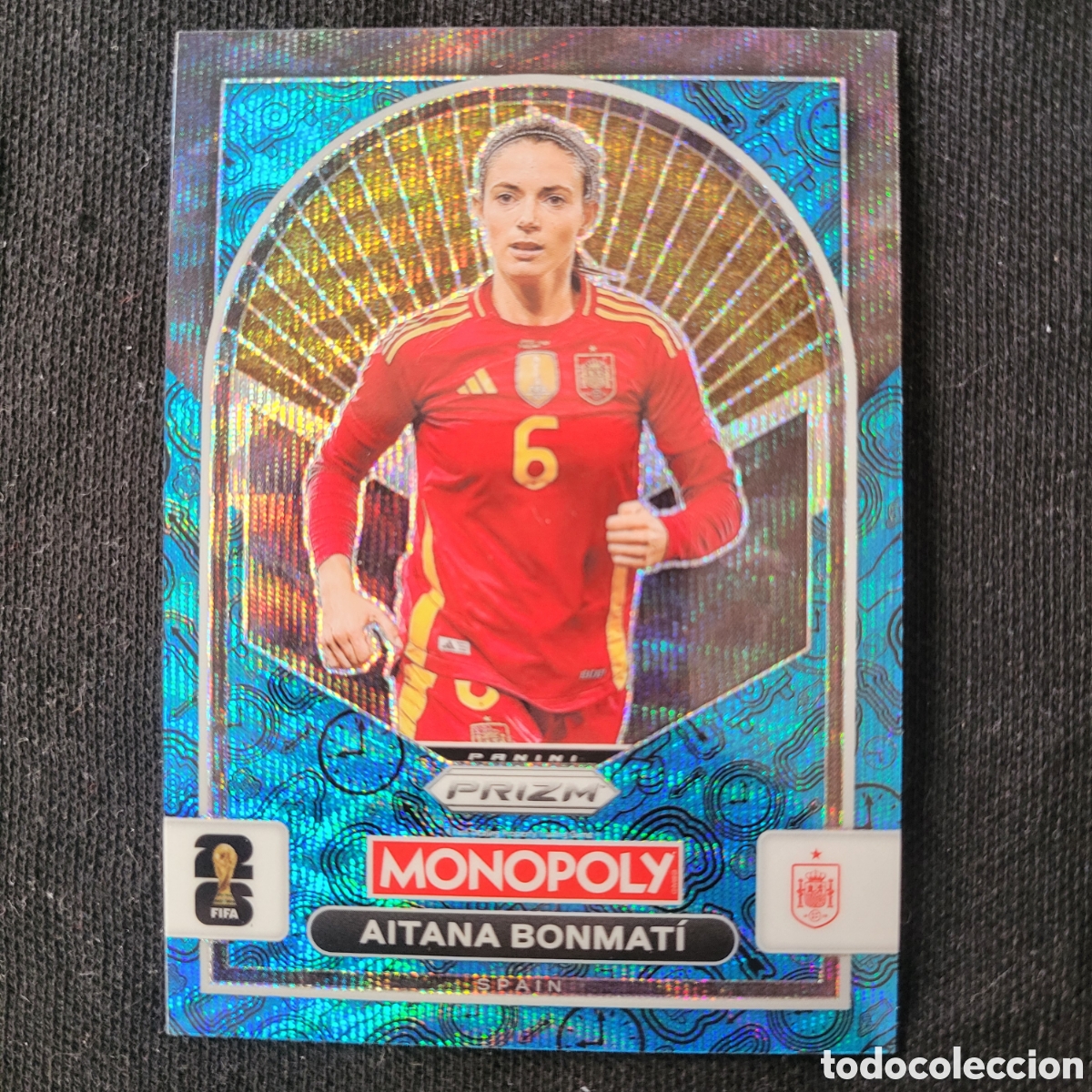 Trading cards: 99 Aitana Bonmati [Boardwalk Blue] / Monopoly Prizm World Cup 2026
