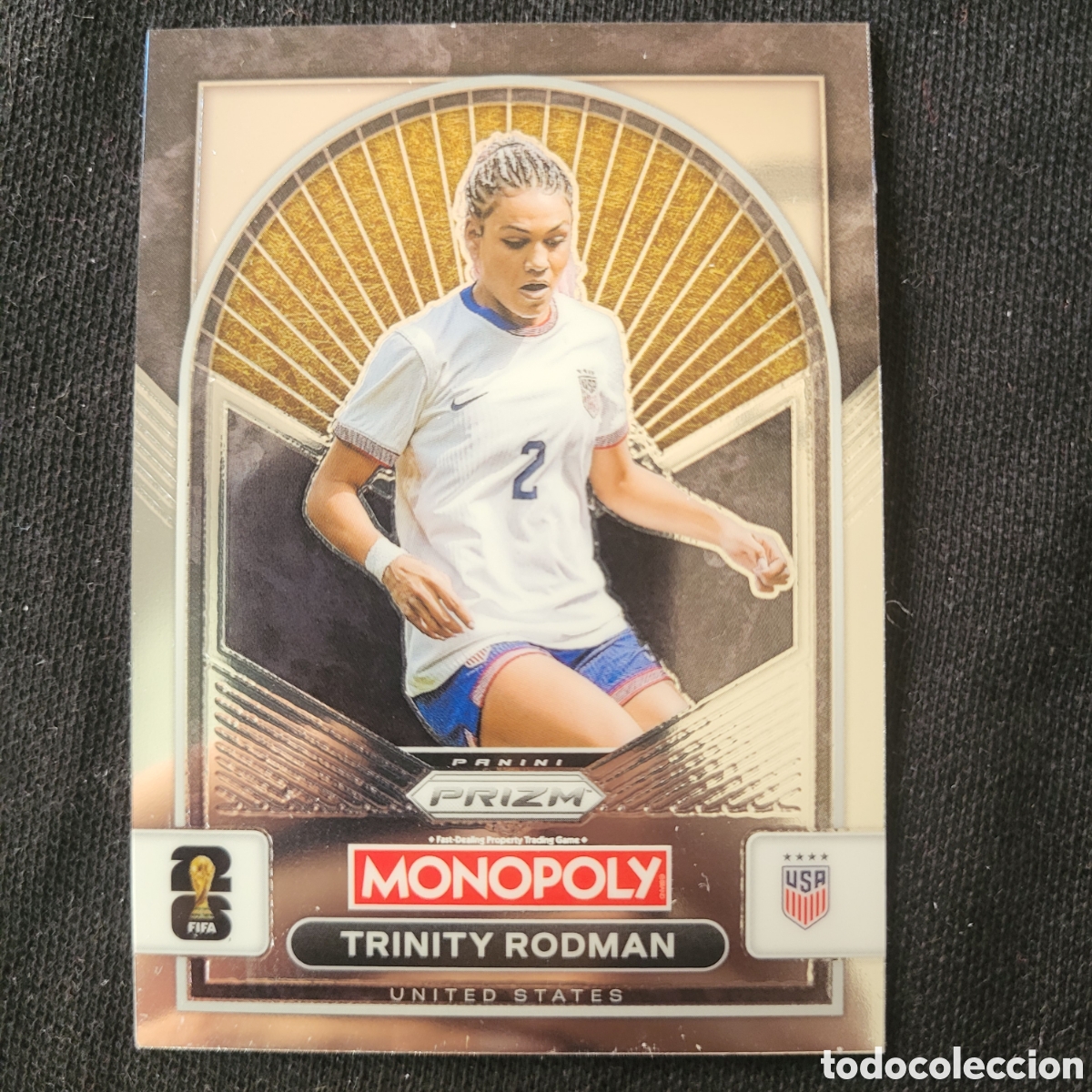 Trading cards: 94 Trinity Rodman / Monopoly Prizm World Cup 2026