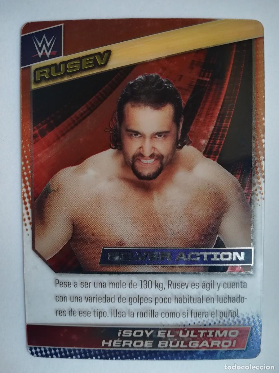 Trading cards: WWE N&ordm; 062. Silver Action. Rusev. Panini 2015.
