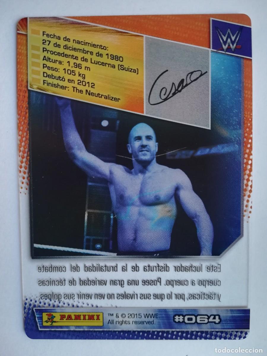 Trading cards: WWE N&ordm; 064. Cesaro. Panini 2015. - Foto 2