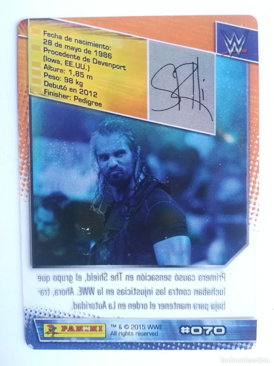 Trading cards: WWE N&ordm; 070. Seth Rollins. Panini 2015. - Foto 2