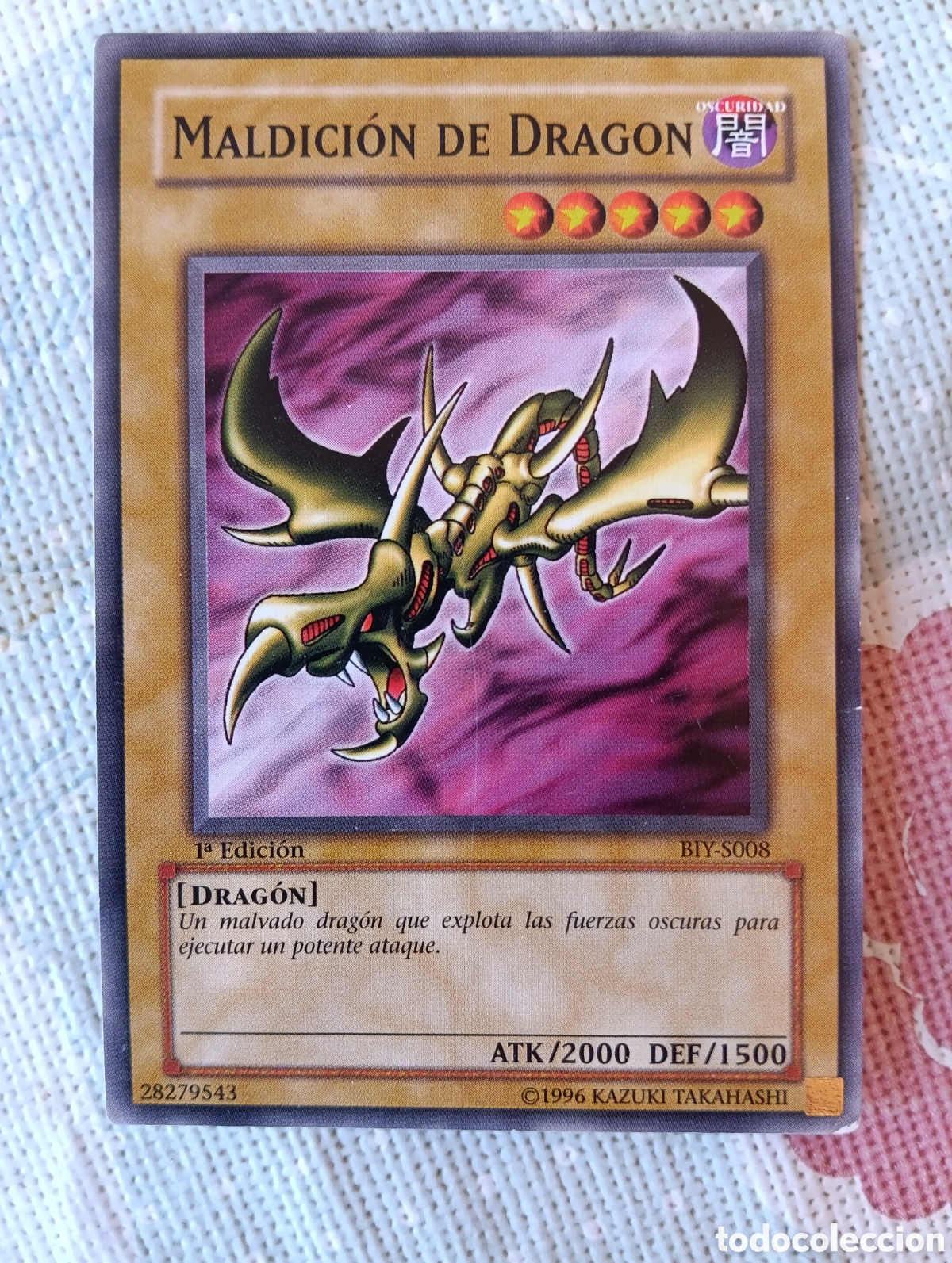 Trading cards: Carta Yu-gi-oh! Maldici&oacute;n del drag&oacute;n