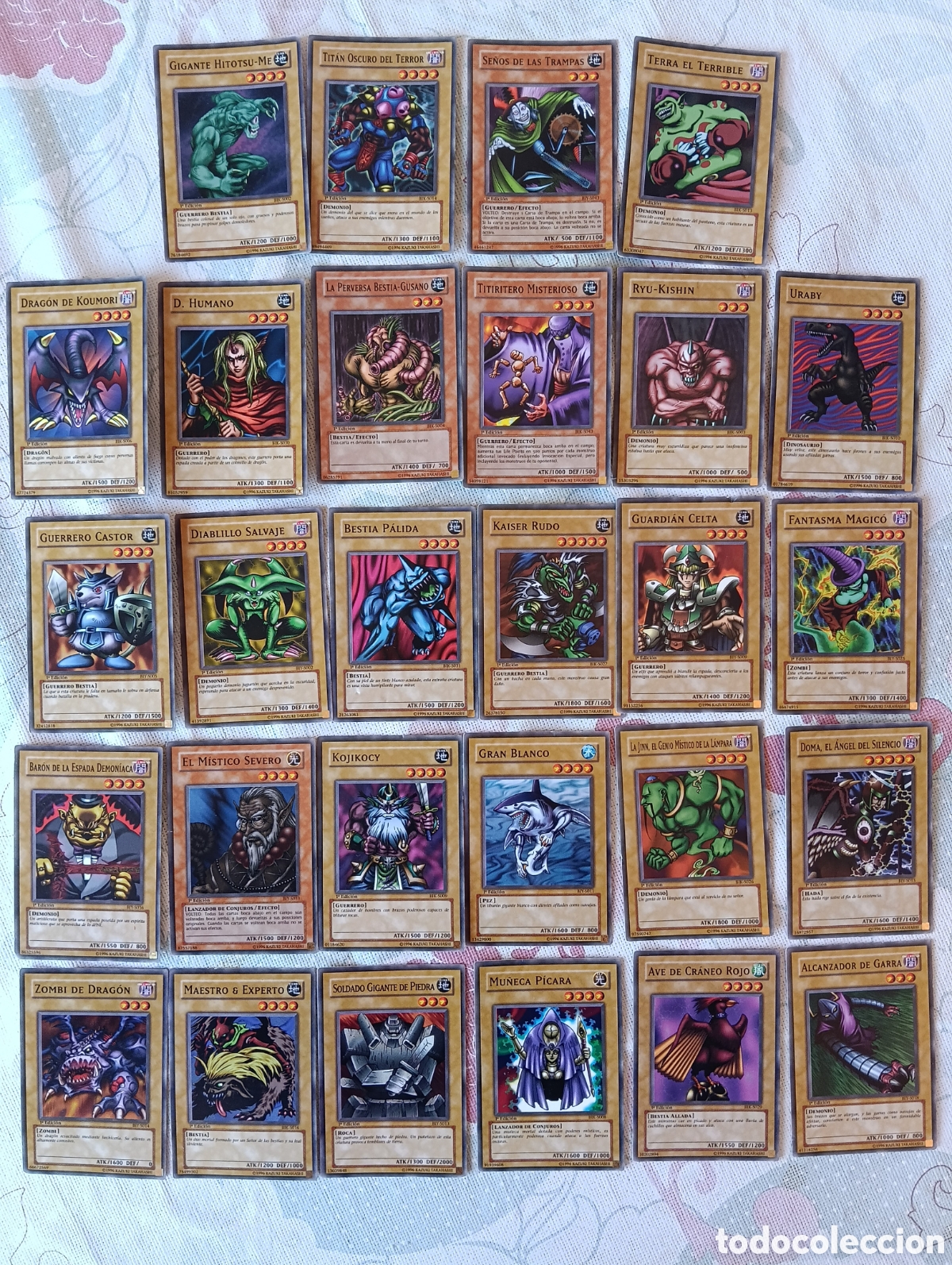 Trading cards: Lote de cartas Yu-gi-oh! Monstruos