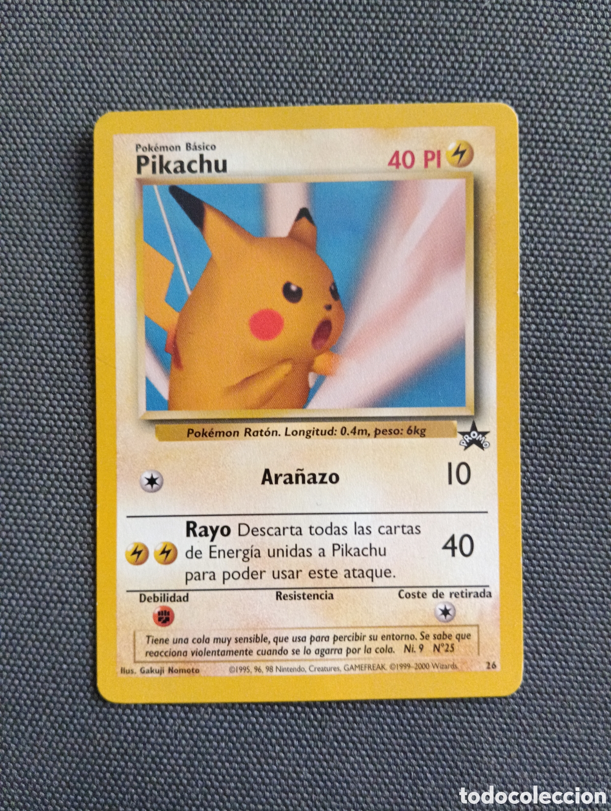 Trading cards: Carta promocional Pok&eacute;mon Pikachu