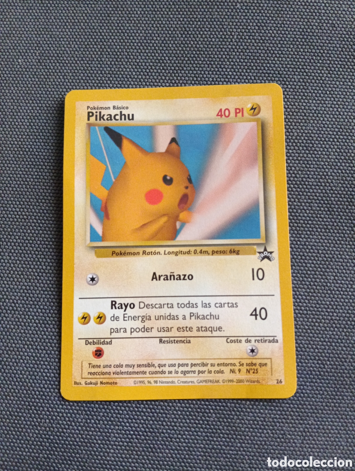 Trading cards: Carta promocional Pok&eacute;mon Pikachu
