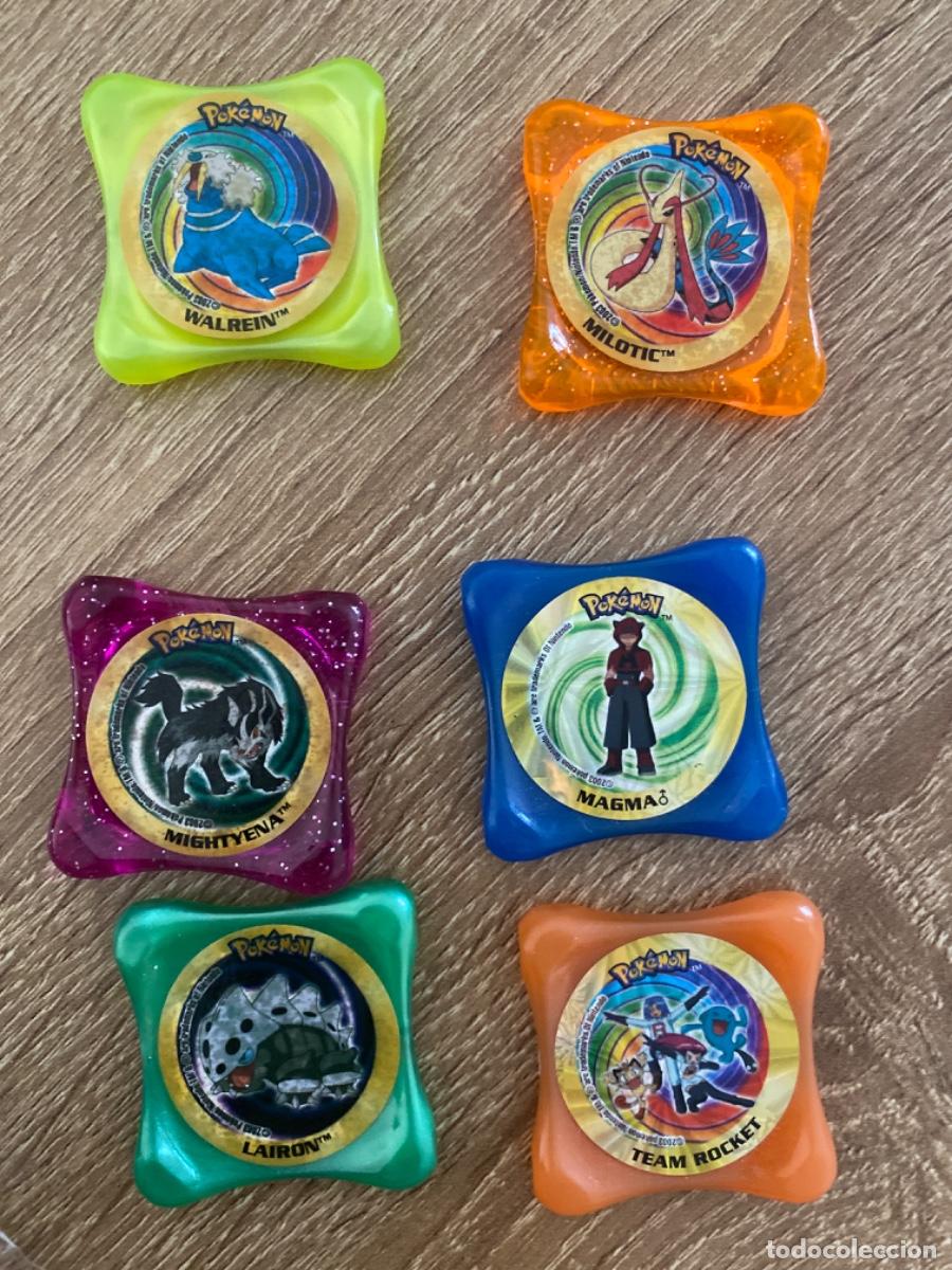 Trading cards: LOTE TAZOS L&Aacute;SER WAPS POKEMON TEAM ROCKET MILOTIC MAGMA WALREIN MIGHTYENA