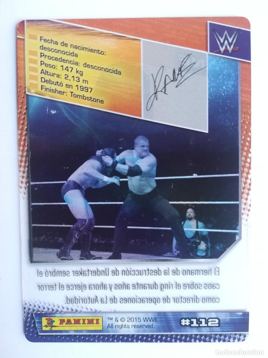 Trading cards: WWE N&ordm; 112. Silver Action. Kane. Panini 2015. - Foto 2