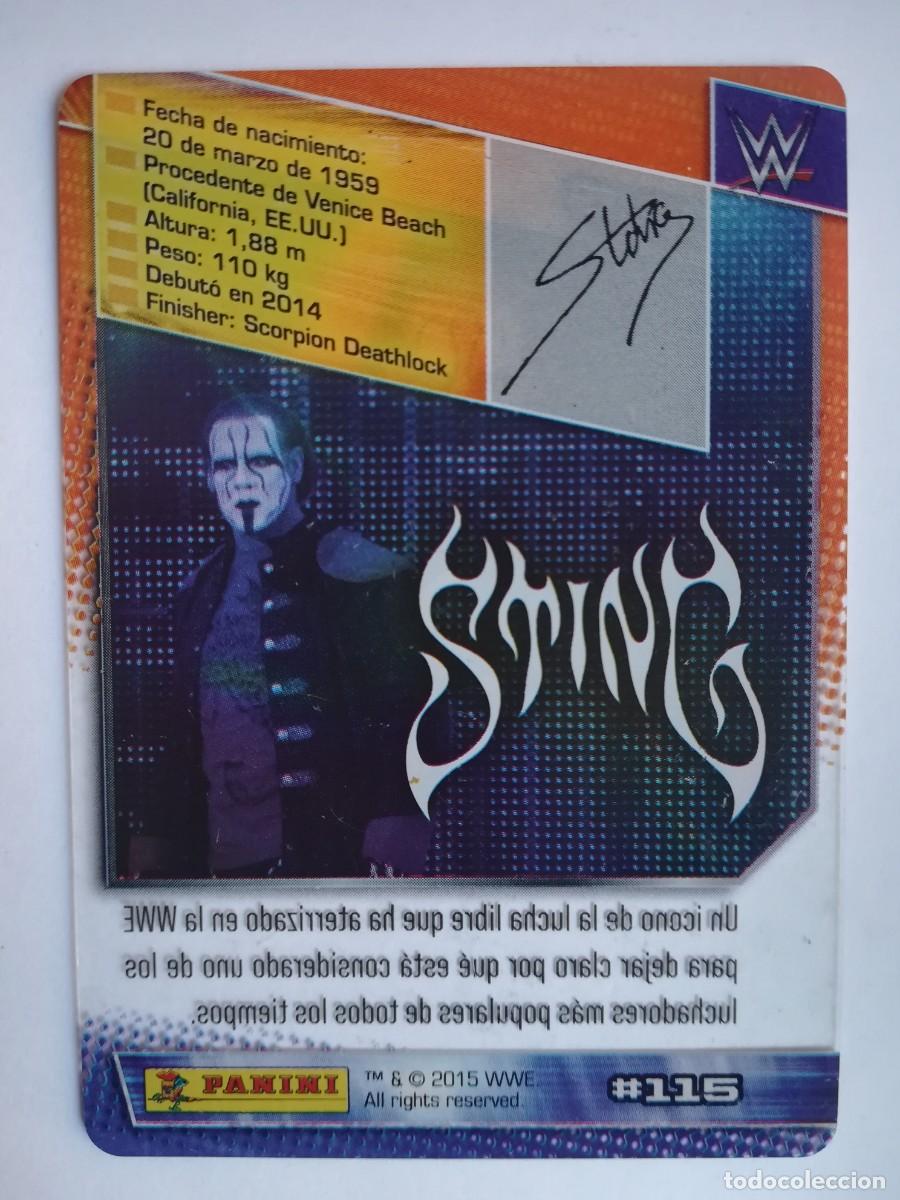 Trading cards: WWE N&ordm; 115. Sting. Panini 2015. - Foto 2