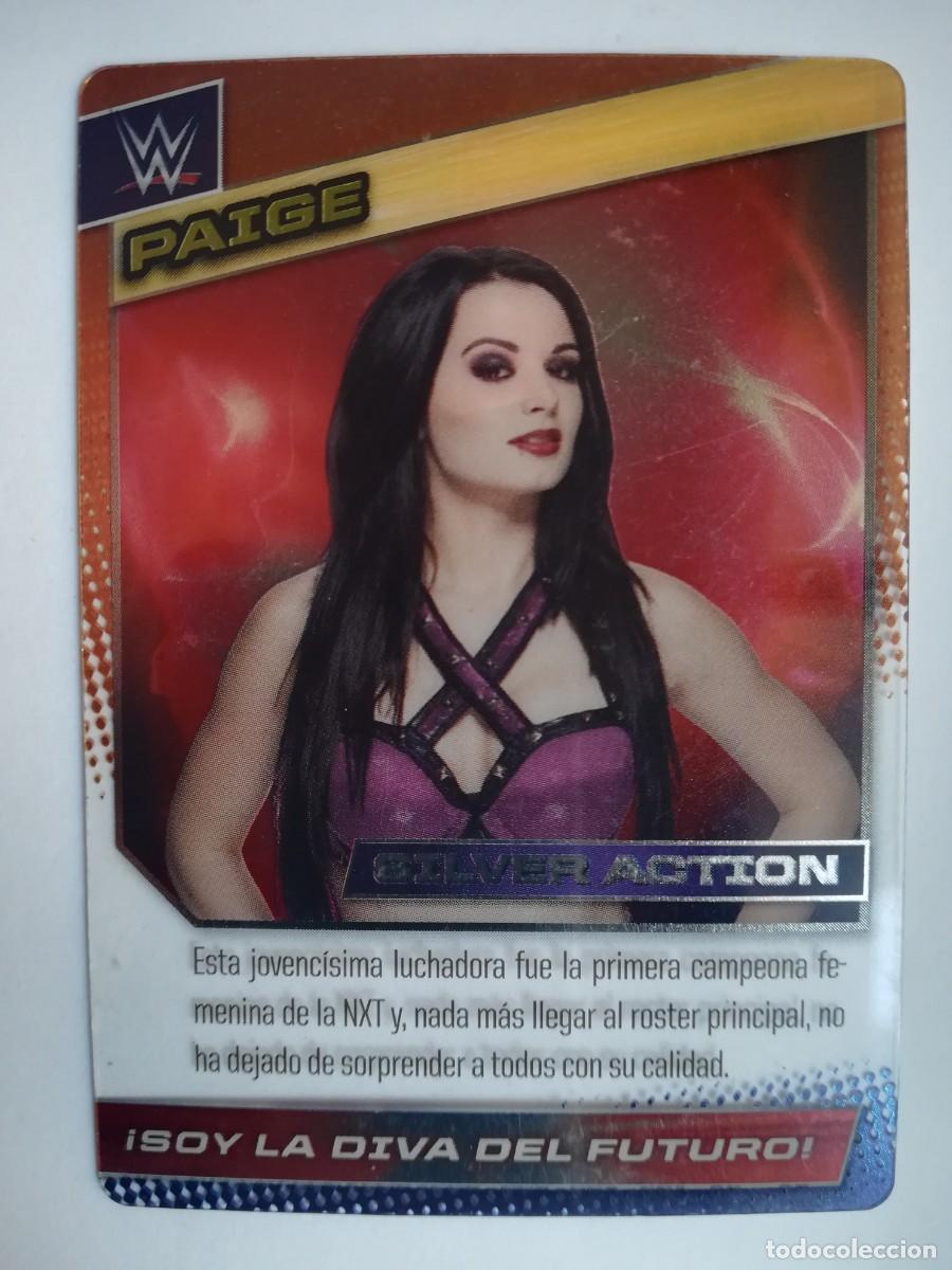 Trading cards: WWE N&ordm; 124. Silver Action. Paige. Panini 2015.