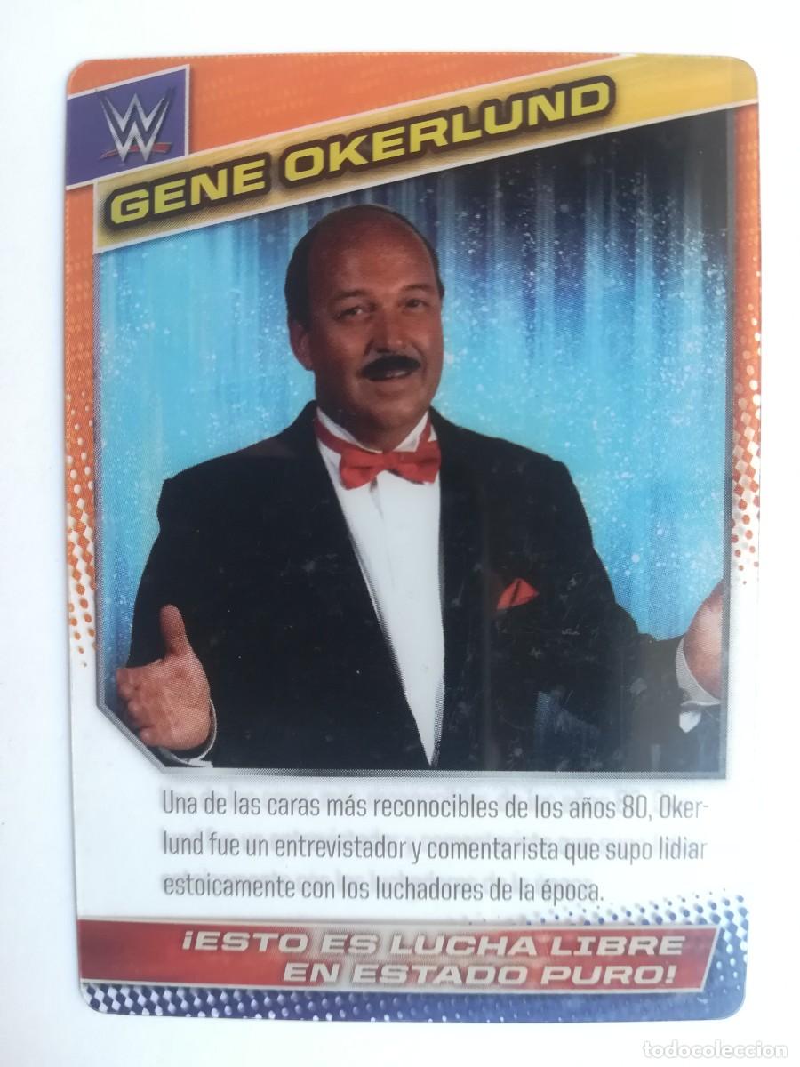Trading cards: WWE N&ordm; 143. Gene Okerlunde. Panini 2015.
