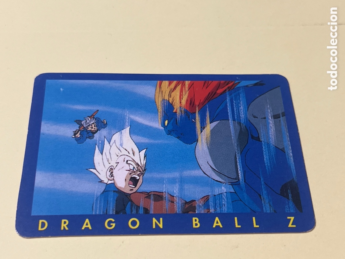 Trading cards: C5312. Vegeta N&ordm; 30 Dragon Ball Z Combat Cards Serie Azul Panini 1995 Bird Studio