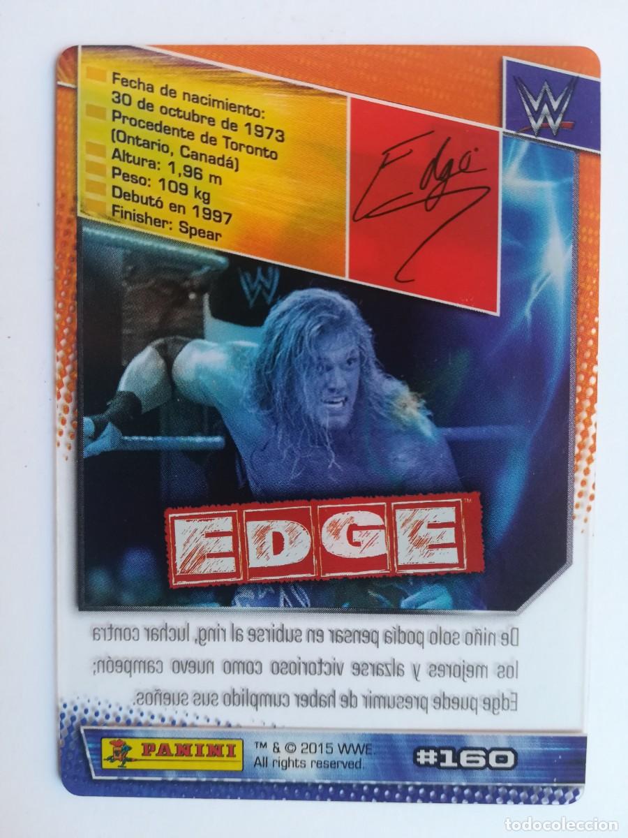 Trading cards: WWE N&ordm; 160. Edge. Panini 2015. - Foto 2