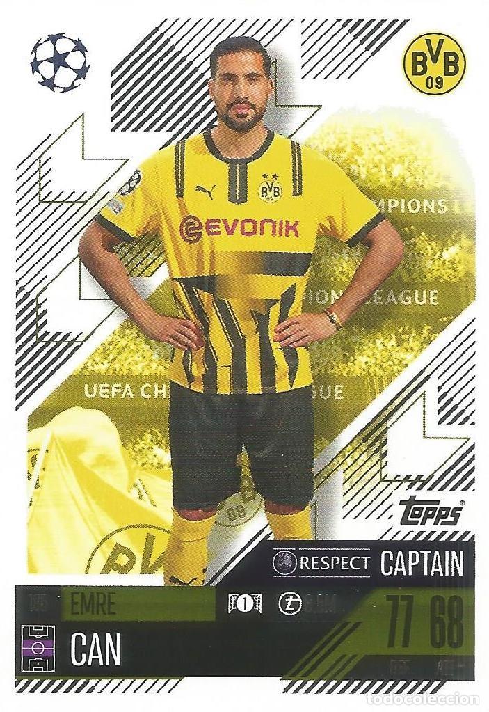 Trading cards: Carta Match Attax 2024 / 2025 24 25 - Emre Can - Borussia Dortmund - Respect Captain - 185 - TOPPS