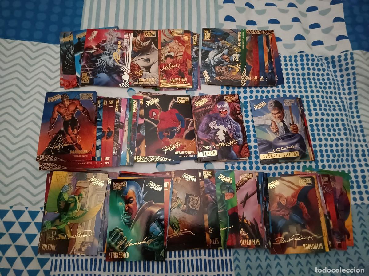 Trading cards: 1995 Spiderman Spidey El Hombre Ara&ntilde;a Cromos Especiales Gold foil Signature Trading Cards