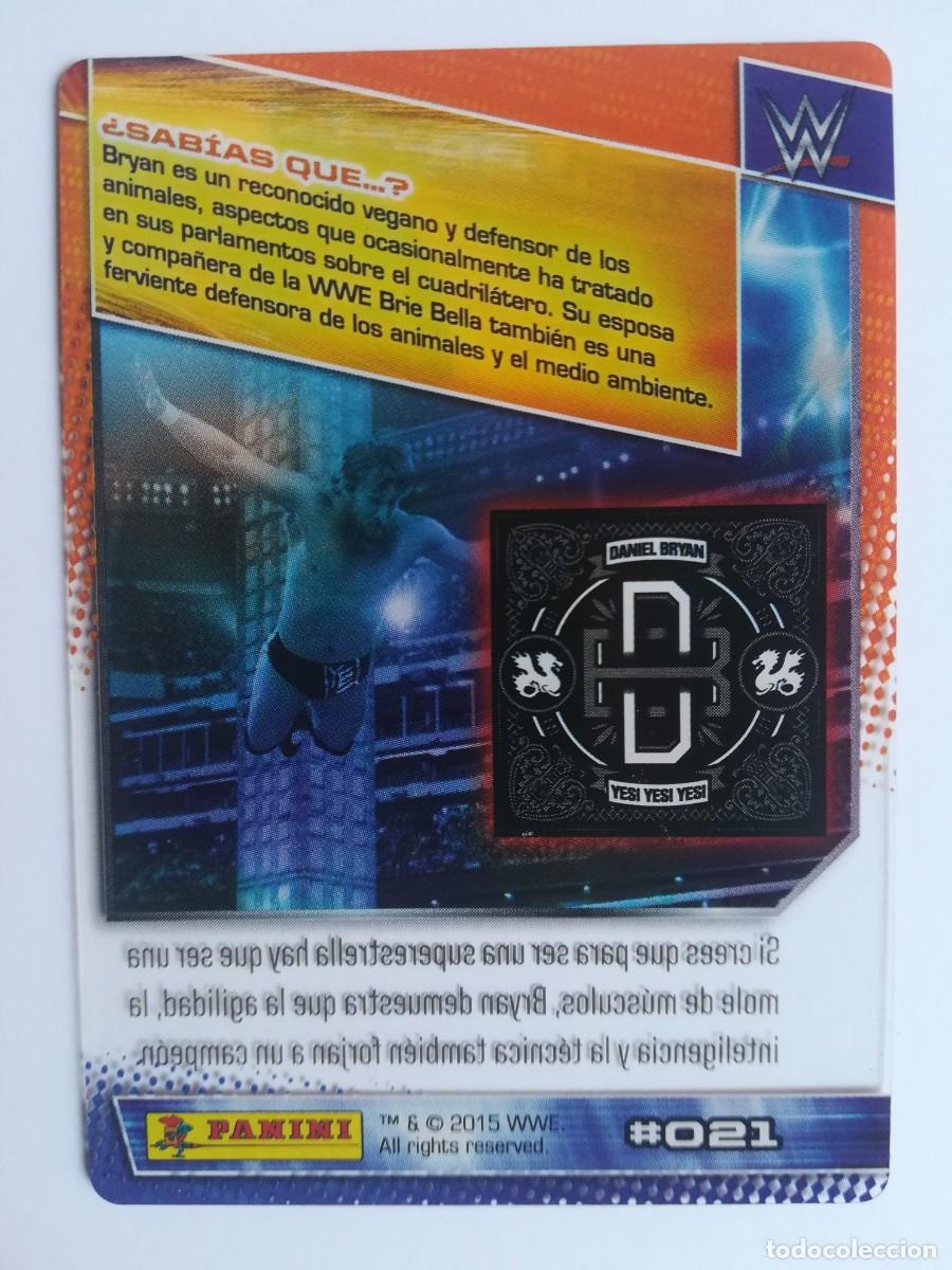 Trading cards: WWE N&ordm; 021. Daniel Bryan. Panini 2015. - Foto 2