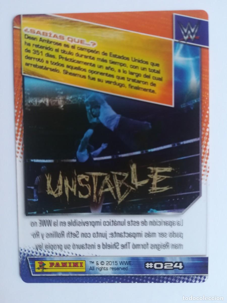 Trading cards: WWE N&ordm; 024. Dean Ambrose. Panini 2015. - Foto 2