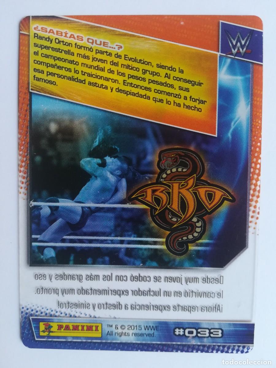 Trading cards: WWE N&ordm; 033. Randy Orton. Panini 2015. - Foto 2