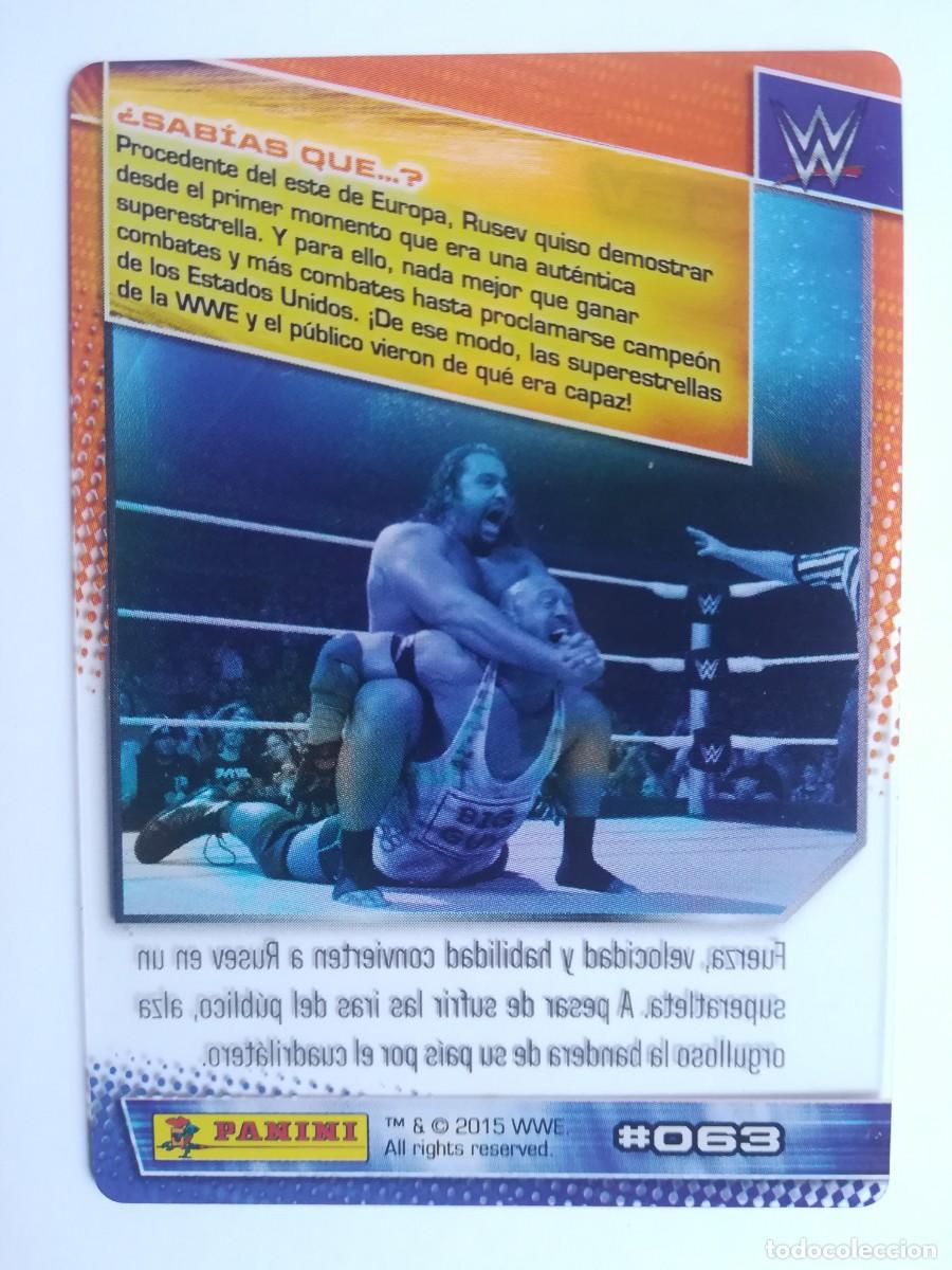 Trading cards: WWE N&ordm; 063. Rusev. Panini 2015. - Foto 2
