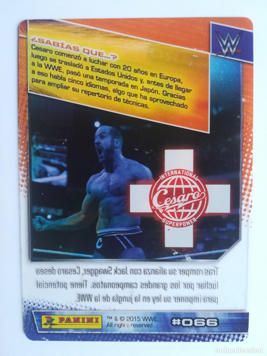 Trading cards: WWE N&ordm; 066. Cesaro. Panini 2015. - Foto 2